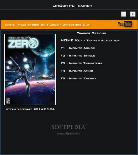 Strike Suit Zero: Director's Cut +5 Trainer for 1.0 screenshot