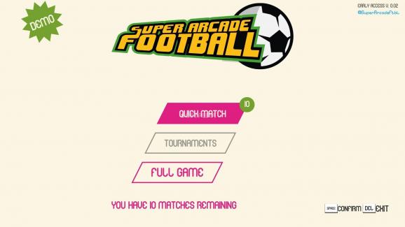 Super Arcade Football Demo screenshot