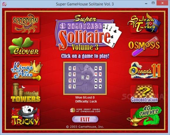 Super GameHouse Solitaire Vol. 3 screenshot