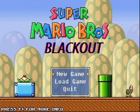 Super Mario Bros Blackout screenshot