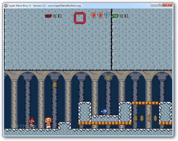 Super Mario Bros. X DS Castle screenshot
