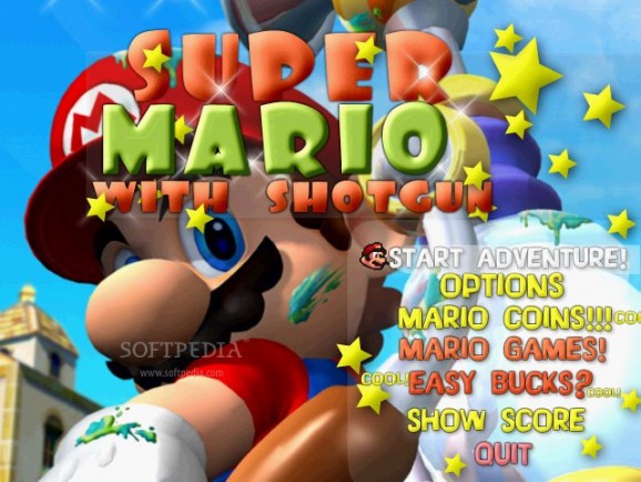 Super Mario Bros with Shotgun screenshot