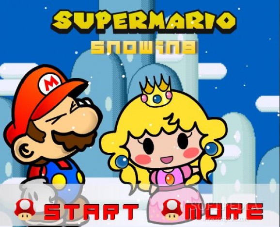 Super Mario Snowing screenshot