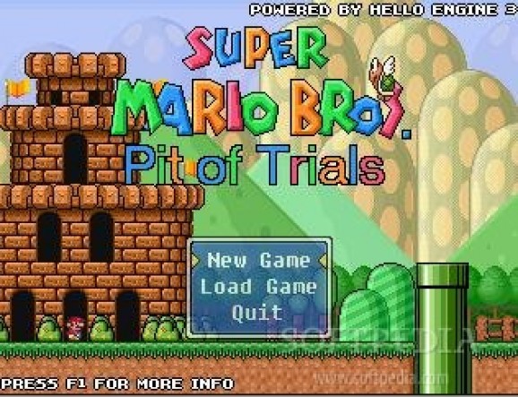 Super Mario and the Pit of Trials screenshot