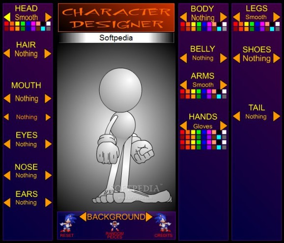 Super Sonic Character Designer screenshot