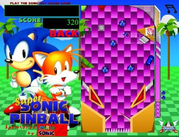 Super Sonic Pinball screenshot