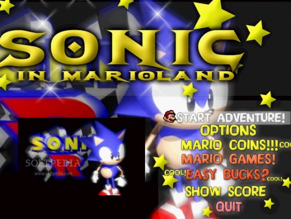 Super Sonic in Marioland screenshot