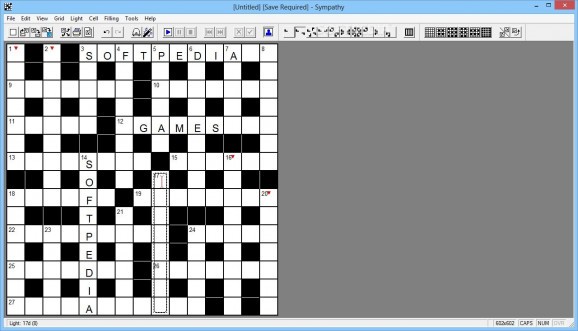 Sympathy Crossword Construction screenshot