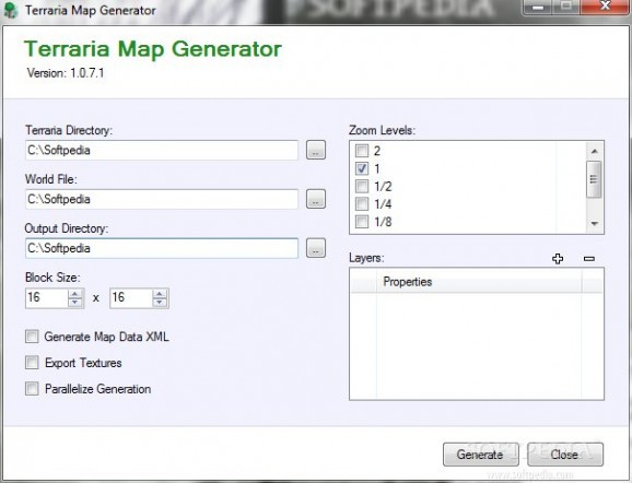 Terraria Map Generator screenshot