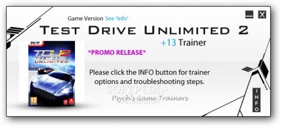 Test Drive Unlimited 2 DLC EXPLO +1 Trainer for 0.28 screenshot