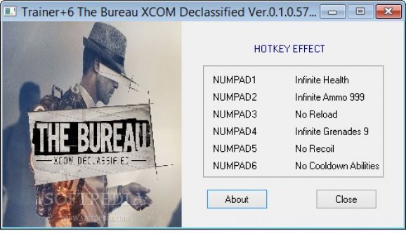 The Bureau XCOM Declassified +6 Trainer screenshot