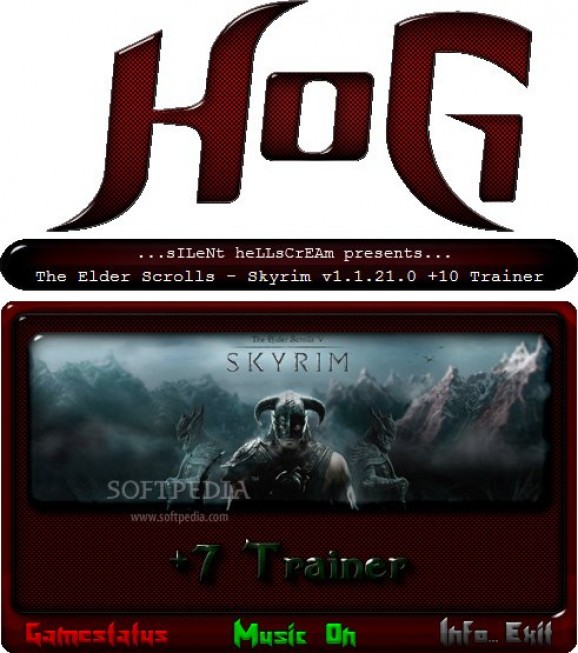 The Elder Scrolls V: Skyrim +10 Trainer screenshot