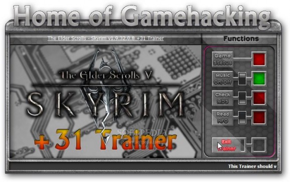 The Elder Scrolls V: Skyrim +31 Trainer for 193208 screenshot