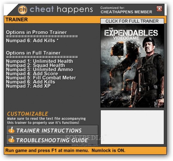 The Expendables 2 +1 Trainer screenshot