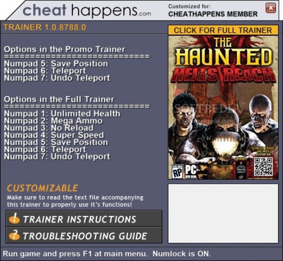 The Haunted: Hell's Reach +3 Trainer screenshot