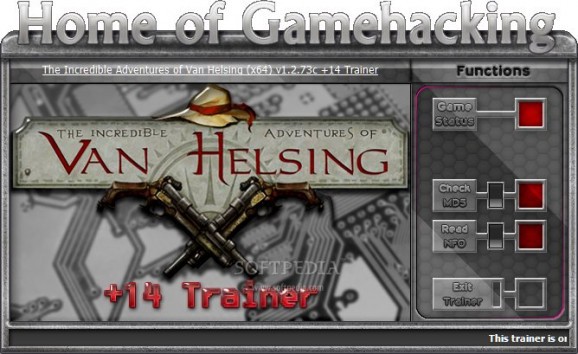 The Incredible Adventures of Van Helsing +14 Trainer for 1.2.73c screenshot