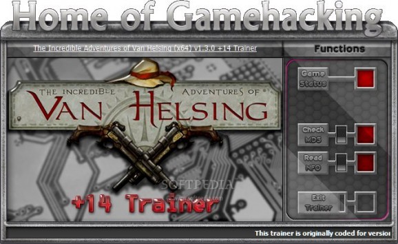 The Incredible Adventures of Van Helsing II +14 Trainer for 1.3.0 screenshot