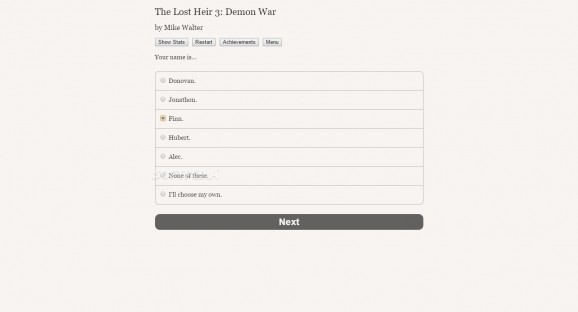 The Lost Heir 3: Demon War Demo screenshot