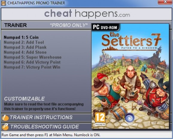 The Settlers 7: Paths to a Kingdom +1 Trainer for 1.02 screenshot