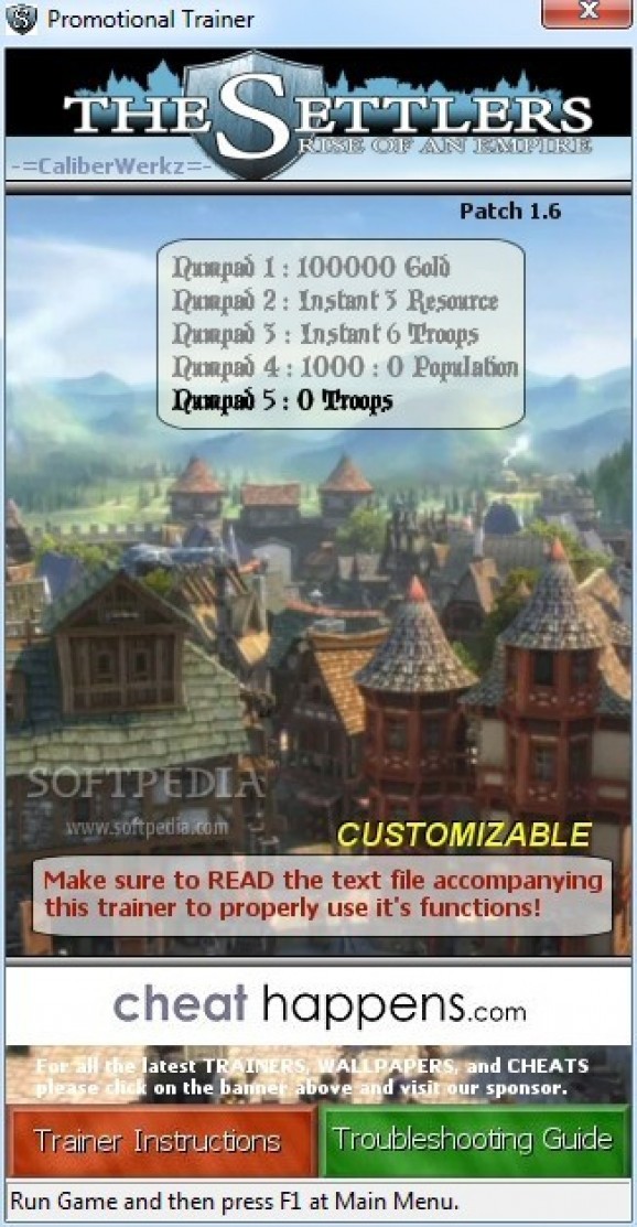 The Settlers 7: Paths to a Kingdom +1 Trainer screenshot