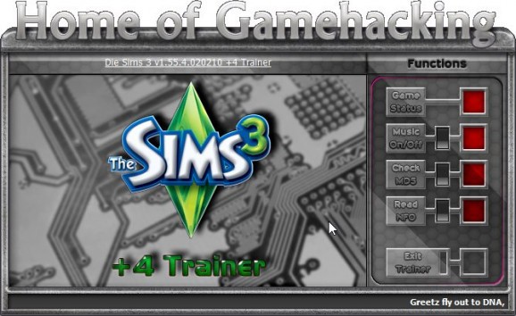 The Sims 3 +4 Trainer for 1.55.4 screenshot
