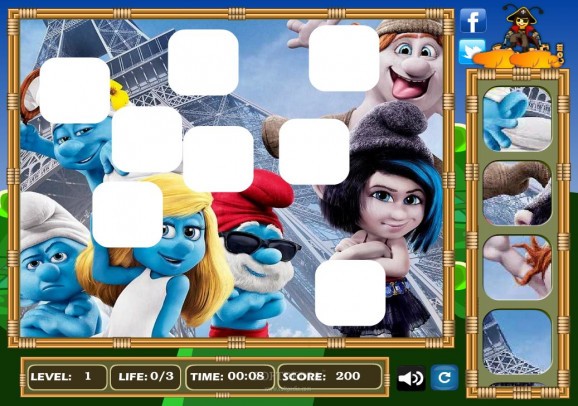 The Smurfs 2 Puzzle screenshot
