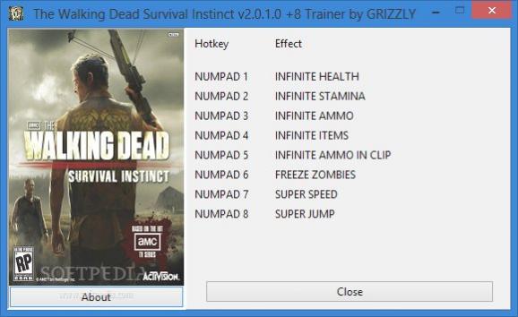 The Walking Dead: Survival Instinct +8 Trainer for 2.0.1.0 screenshot