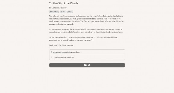 To the City of the Clouds Demo screenshot