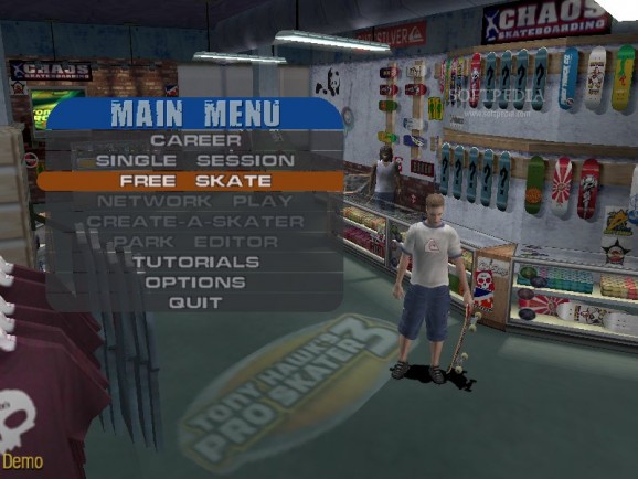Tony Hawk's Pro Skater 3 Demo screenshot