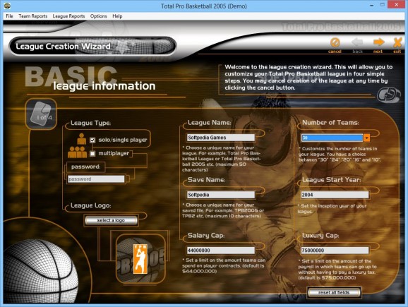 Total Pro Basketball 2005 Demo screenshot