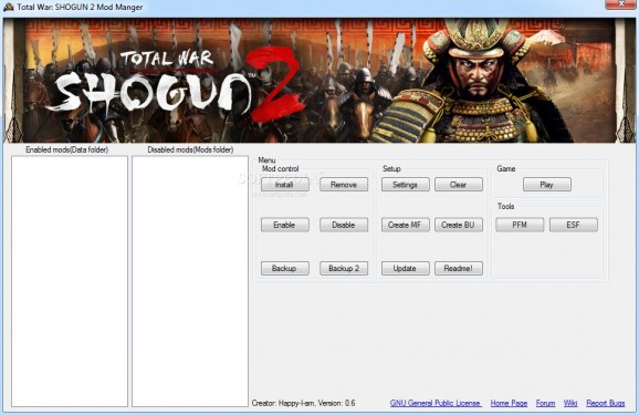 Total War: Shogun 2 Mod Manager screenshot