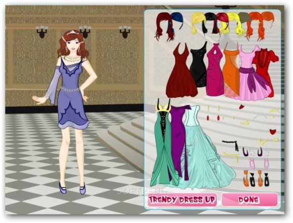 Trendy Gowns Dress Up screenshot