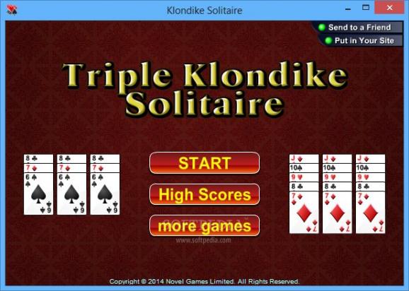 Triple Klondike Solitaire screenshot