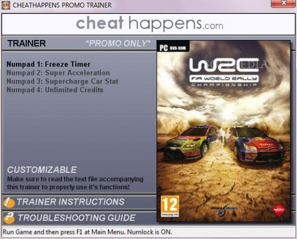 WRC FIA World Rally Championship +1 Trainer screenshot