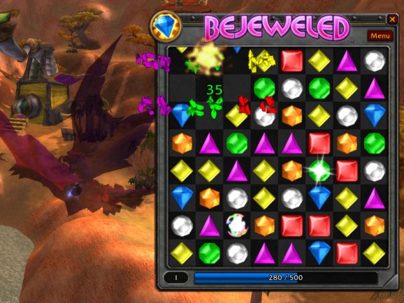 Bejeweled Add-on for WoW screenshot