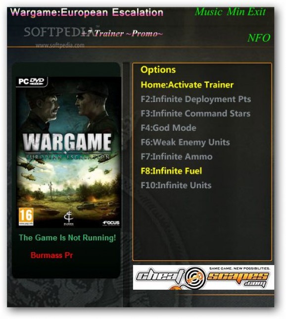 Wargame: European Escalation +1 Trainer for 12.05.02.312 screenshot