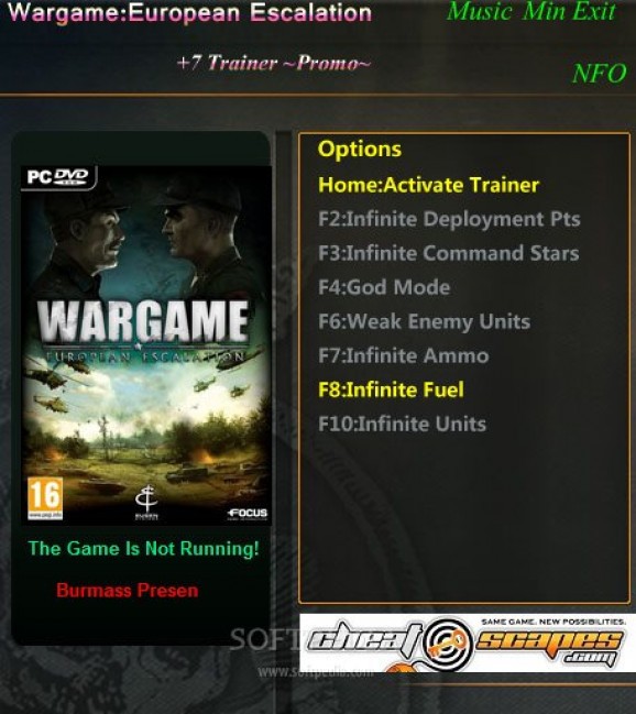 Wargame: European Escalation +1 Trainer for 13.07.18.670 screenshot