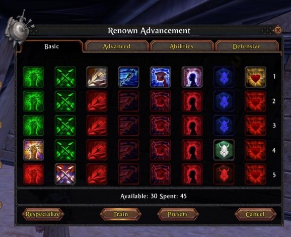 Warhammer Online Addon - AdvancedRenownTrainer screenshot