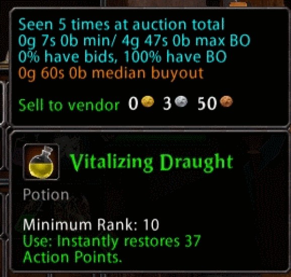 Warhammer Online Addon - Auction Stats screenshot