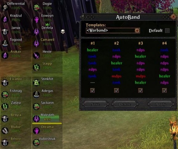 Warhammer Online Addon - AutoBand screenshot