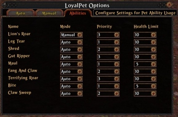 Warhammer Online Addon - LoyalPet screenshot