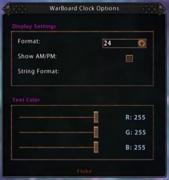 Warhammer Online Addon - WarBoard Clock screenshot