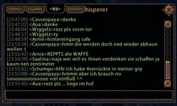 Warhammer Online Addon - WarWhisperer screenshot