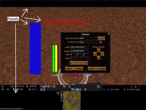 Warhammer Online Addon - xPanels screenshot