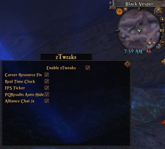 Warhammer Online Addon - zTweaks screenshot