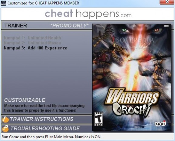 Warriors Orochi +1 Trainer screenshot