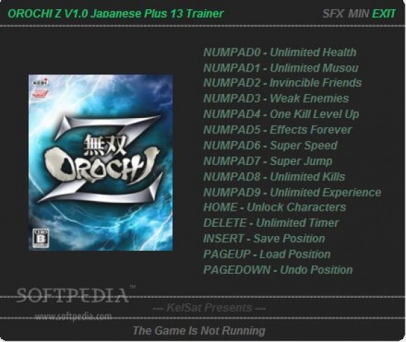Warriors Orochi Z +13 Trainer screenshot