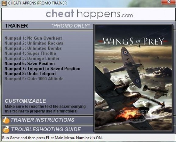 Wings of Prey +3 Trainer screenshot