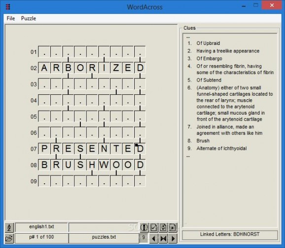 WordAcross screenshot