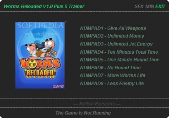 Worms: Reloaded +5 Trainer for 1.0.0.447 screenshot